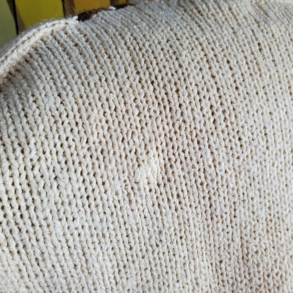 Vintage Earth Tone Sweater Silk Jaclyn Smith Wool - Picture 15 of 15